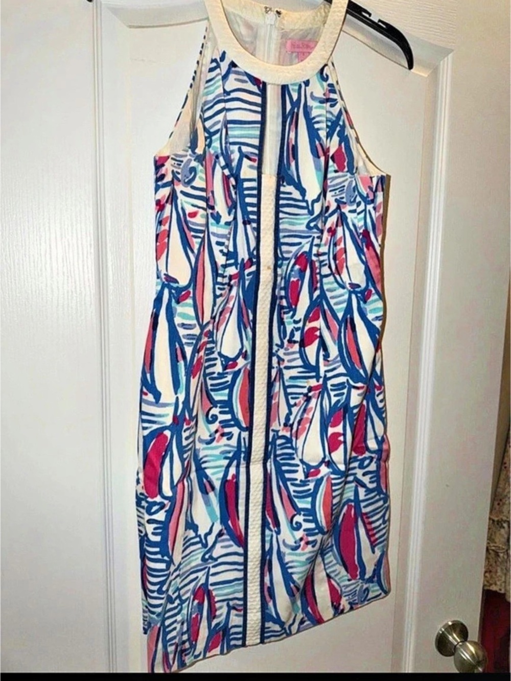 Lilly Pulitzer Delia Shift Dress Abstract Print size 2